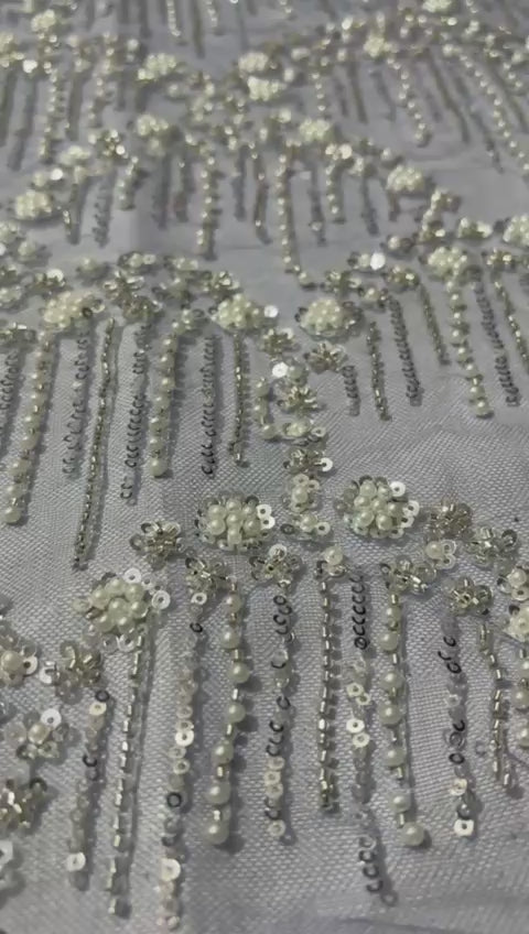 NEW DESIGNER IMPORTED BEADWORK NET FABRICS